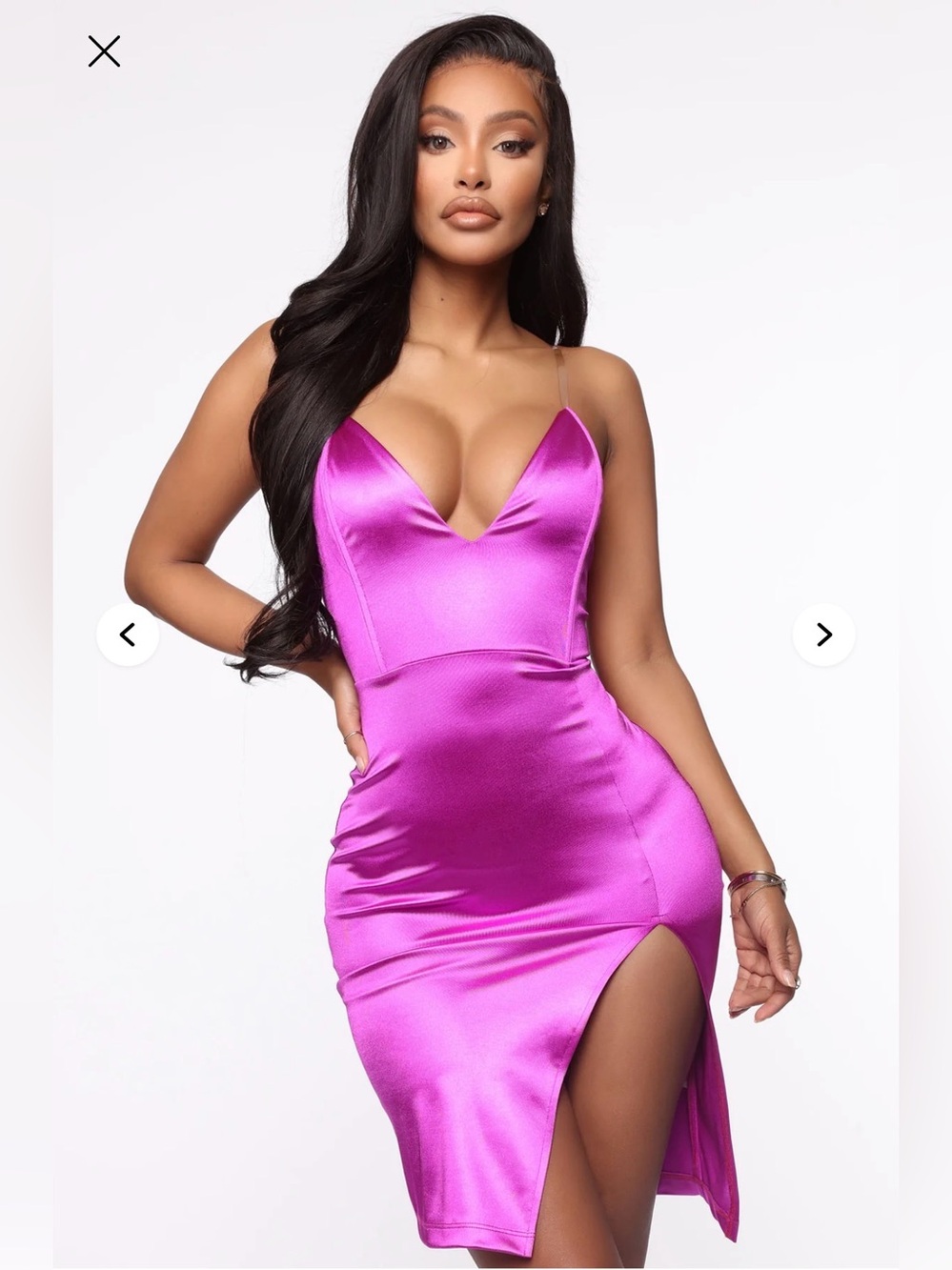 Fashion Nova Don’t Doubt Me Midi Dress Purple